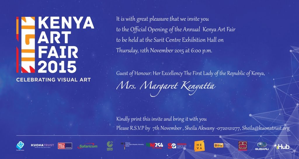 Kenya Art Fair 2015 Invitation